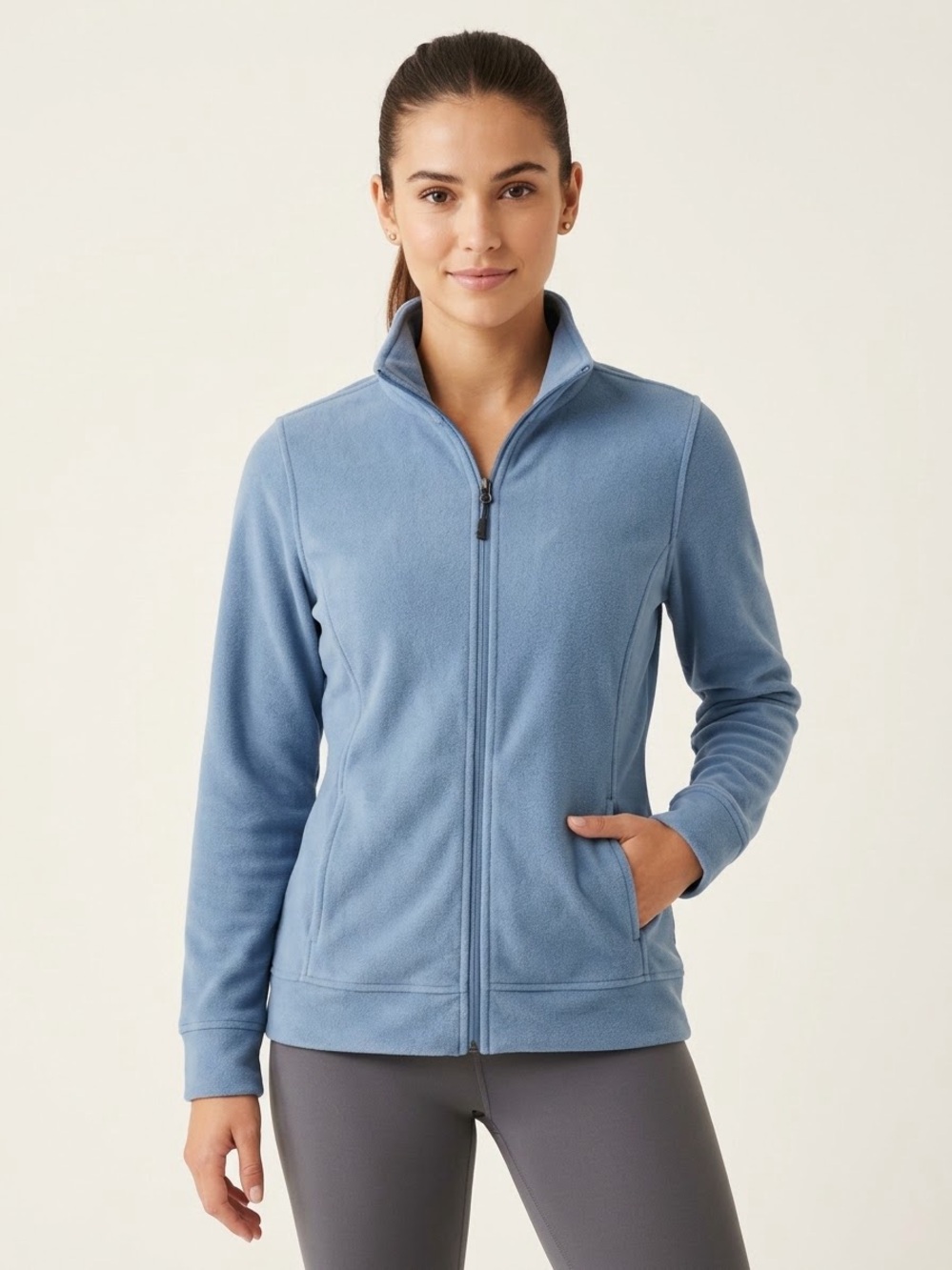 Hi-Tec Women’s Blue Full-Zip Fleece Jacket Gorpcore